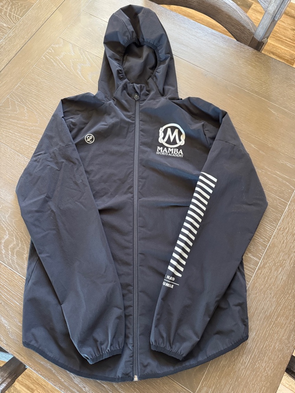 Mamba Sports Academy Black Hooded Windbreaker Kobe Limited Edition